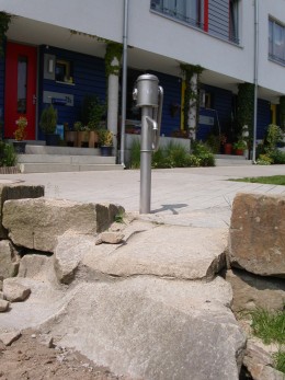 <p><strong>Freiraumplanung Gartensiedlung in Herdecke</strong></p><p>Wasserpumpe</p>